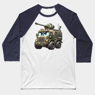 Military Vehicle Illustration Baseball T-Shirt